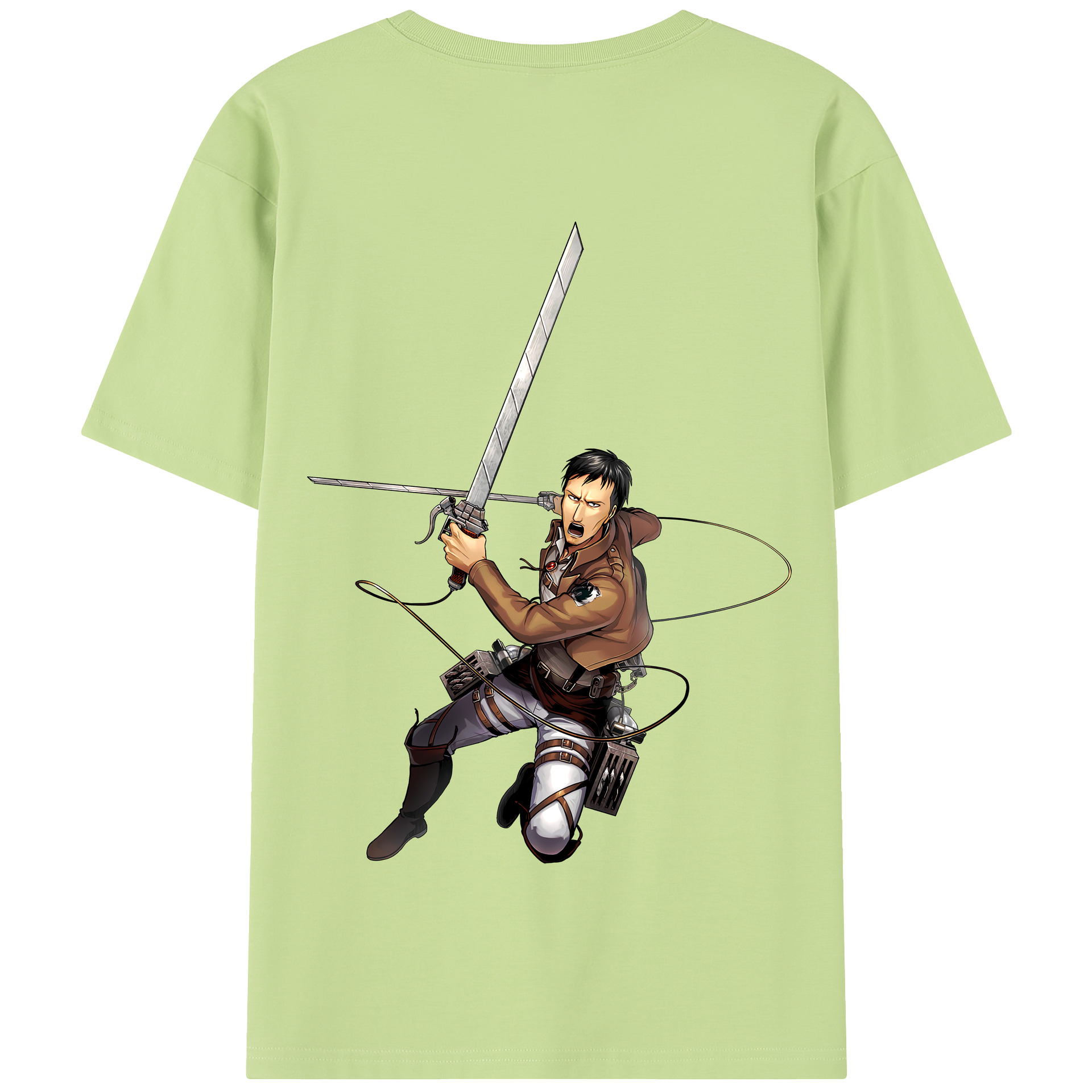 （画像用） 進撃の巨人 Attack on Titan 綿100％半袖Tシャツ（背面プリント）